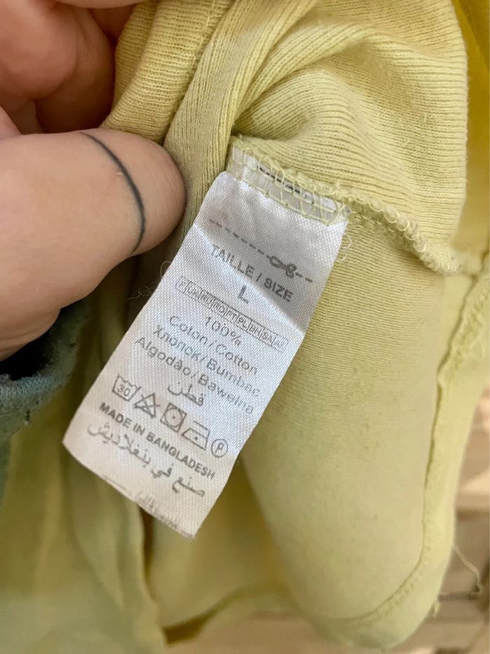 Débardeur simple basic couleur un vert anis taille L - photo numéro 3