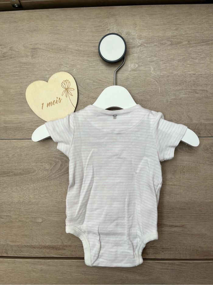 Lot 3 bodies bébé fille 1 mois – Obaibi – Neuf - photo numéro 7