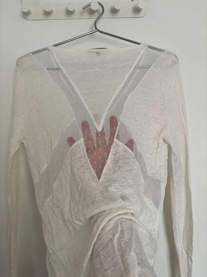 T-shirt effet transparent L - photo numéro 4