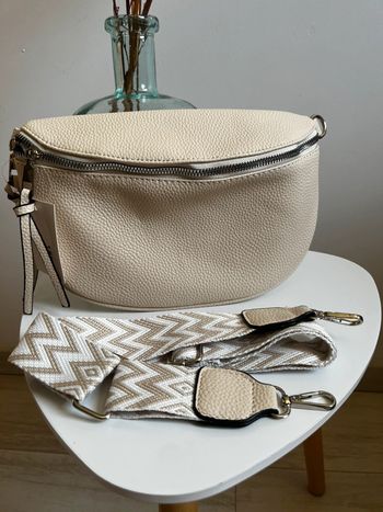 Sac banane couleur crème