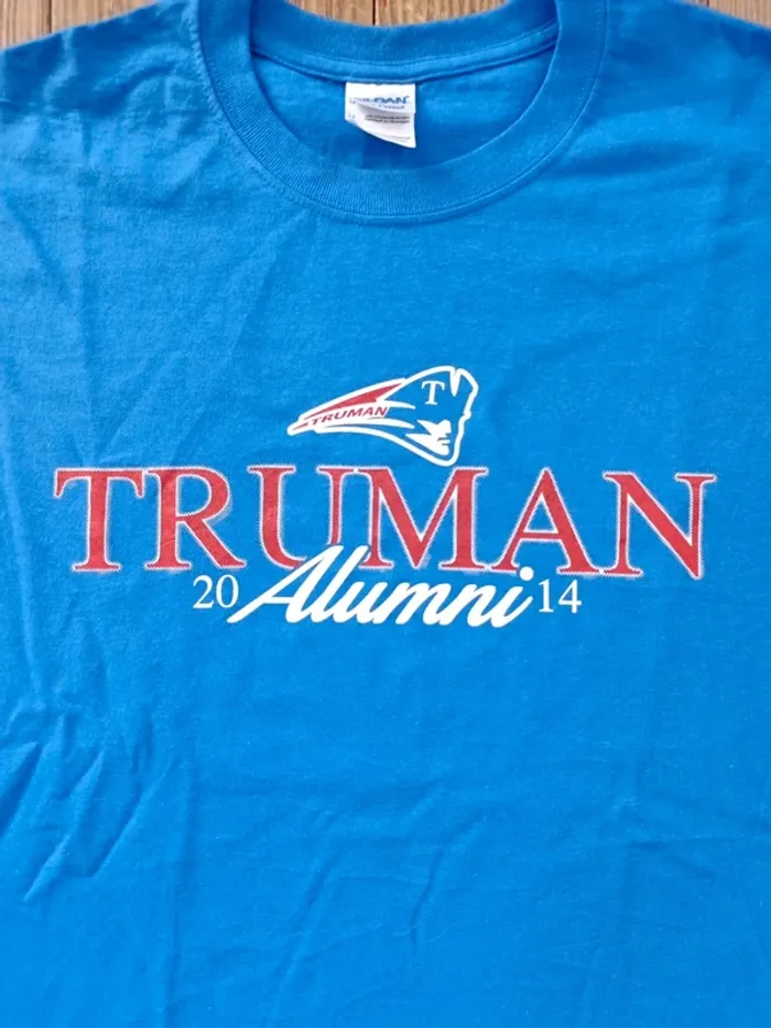 T-shirt imprimé us football universitaire Patriots Truman alumni 2014 - L - photo numéro 2