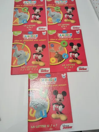 Lot joue et apprends avec Mickey les lettres n° 22 à 26