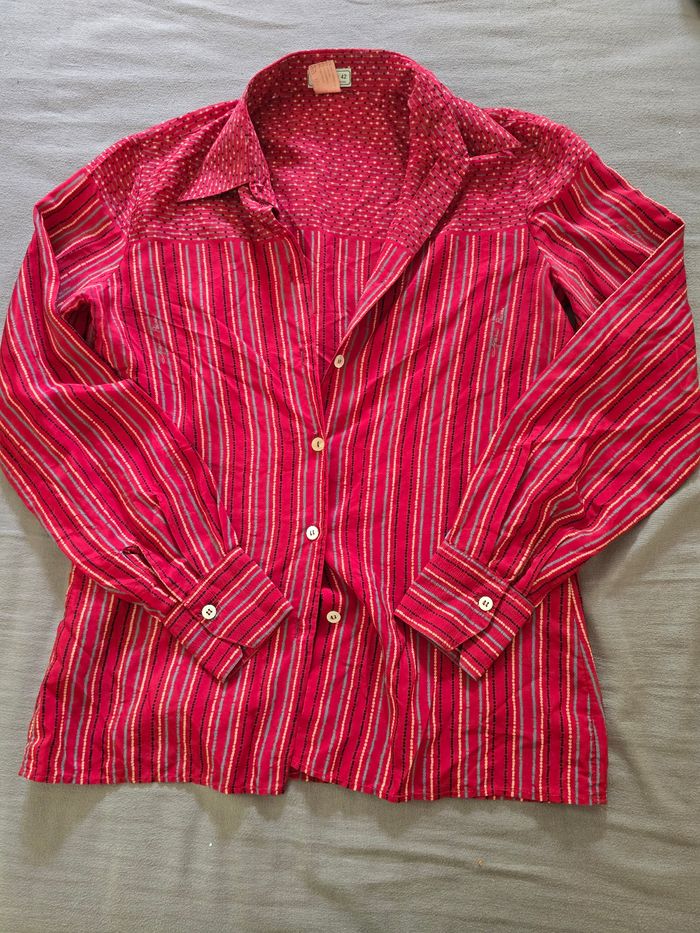 Chemise 🍒vintage 70 Ebe créazioni 🍒taille convient d'un 36 au 38 - photo numéro 4