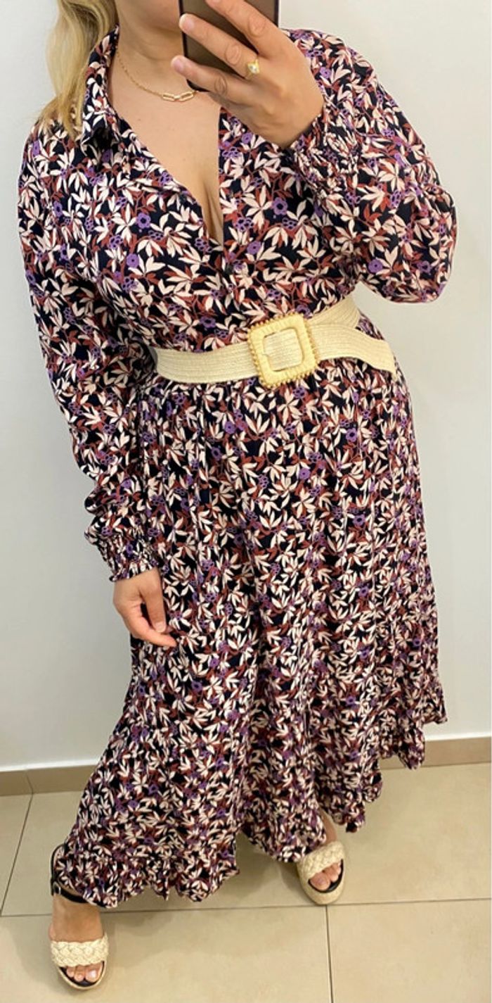 Robe chemise longue imprimée Taille 36-38 - photo numéro 2