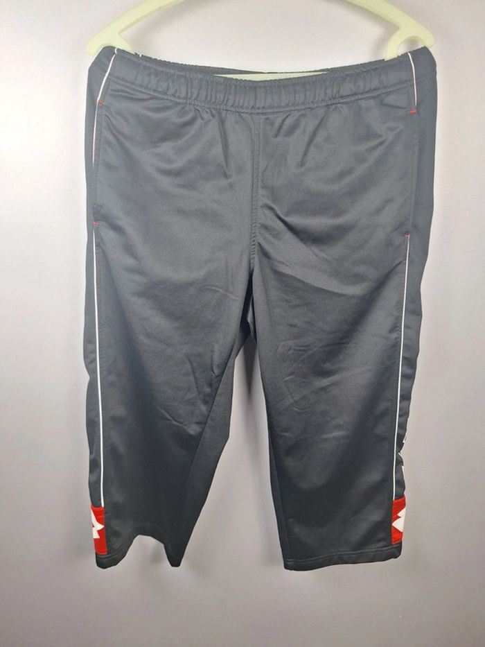 jogging / pantacourt lotto homme noir et rouge taille M brodé (493)