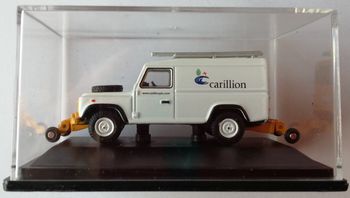 Oxford Rail OR76ROR007 Rail Road Defender Carillion land rover