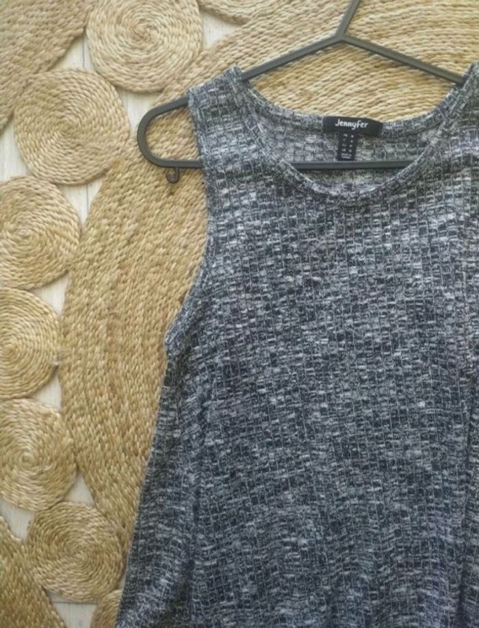 Débardeur gris chiné Jennyfer Taille M Neuf