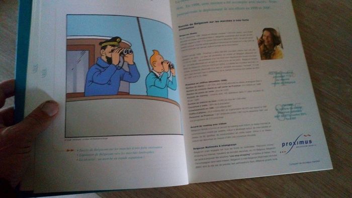Tintin rapport Belgacom de 1988 collector ! - photo numéro 4