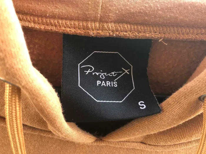 Sweat à capuche unisexe Project X Paris - beigne camel S·Neuf sans étiquette·Project X - photo numéro 2