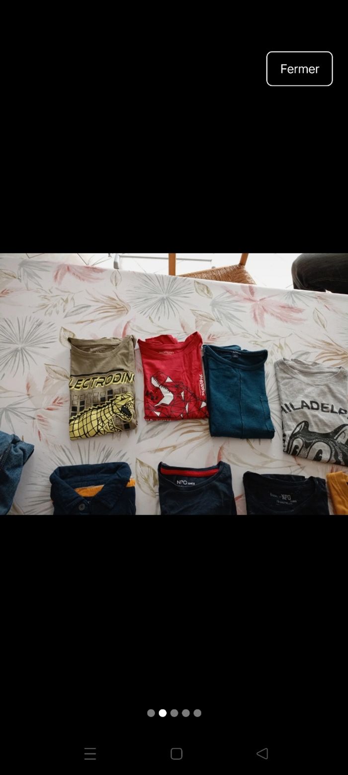 Lot tee shirt manche longue taille 10 ans - photo numéro 2