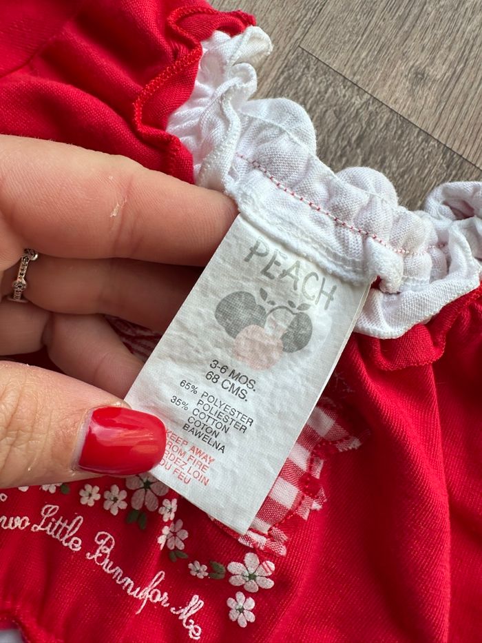 - Tee shirt Peach - 6 mois - Très bon état - photo numéro 2