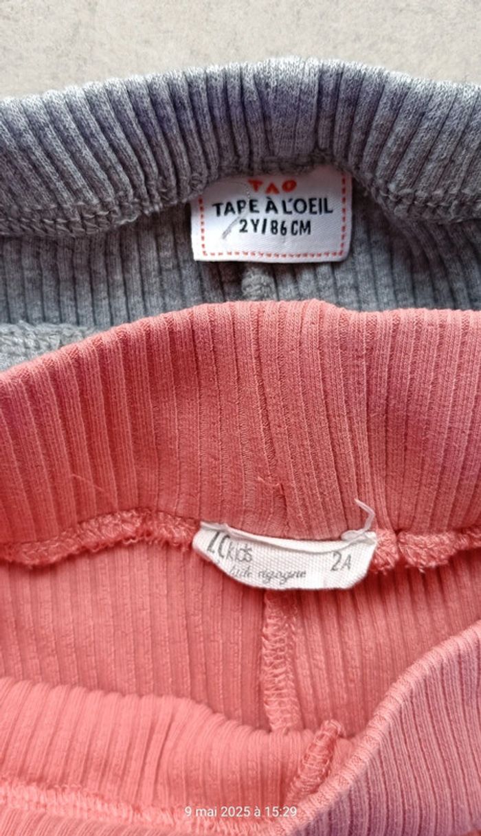 2 leggings filles - 24 mois - photo numéro 6