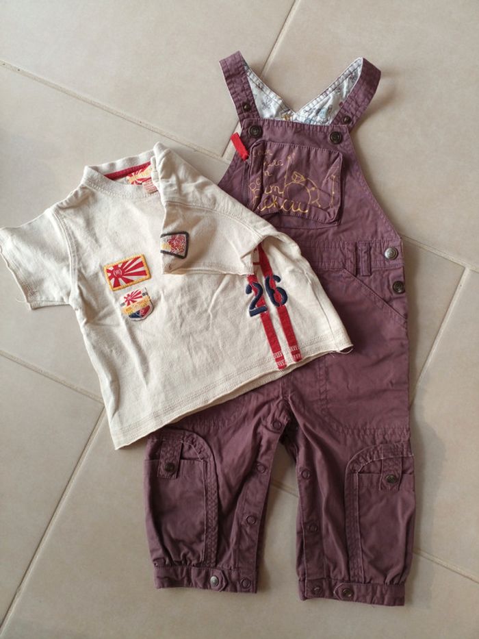 Salopette et t-shirt