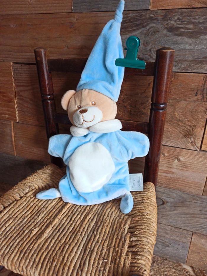 Doudou marionnette ours mes petits cailloux tbe - photo numéro 2