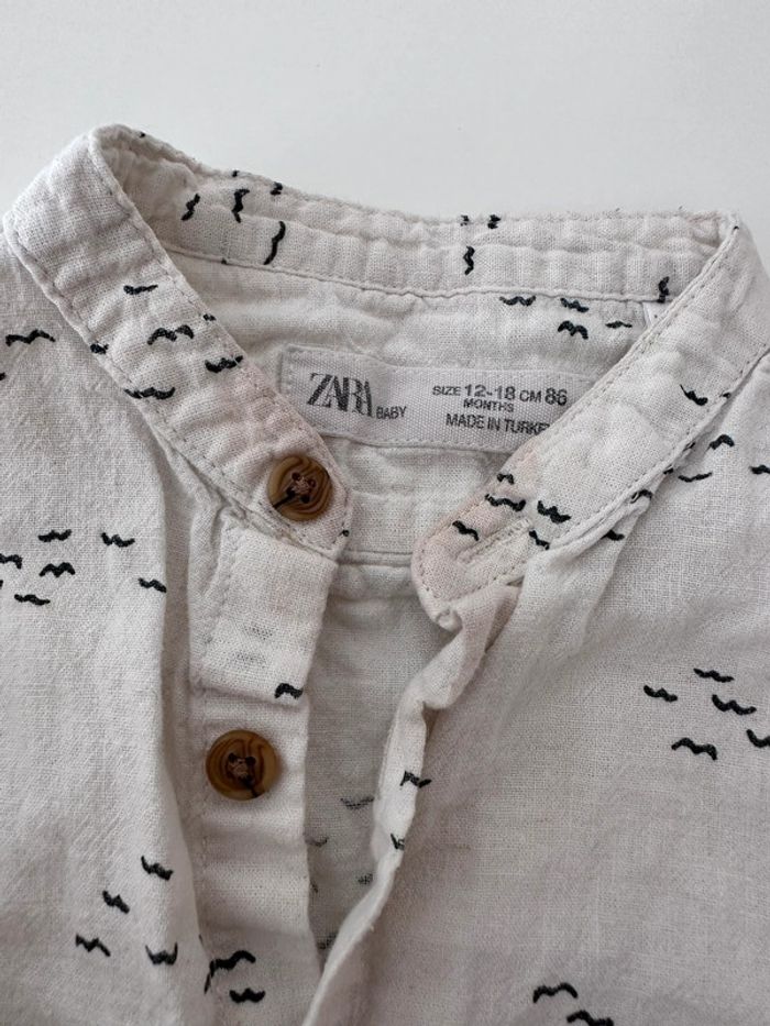 Chemise zara oiseaux - photo numéro 2