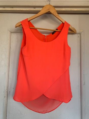 Débardeur fluide couleur corail