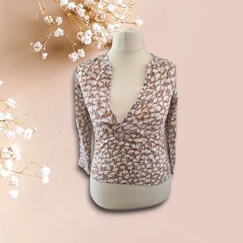 Blouse légère marron - Taille M - Femme