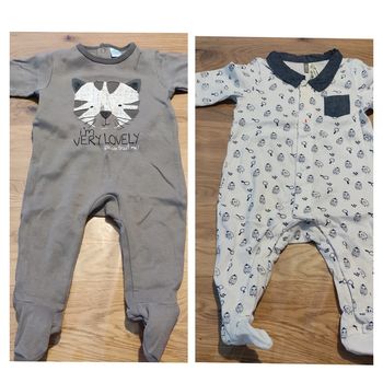 Lot 2 pyjamas légers bébé Tex baby Orchestra 3 mois 60cm