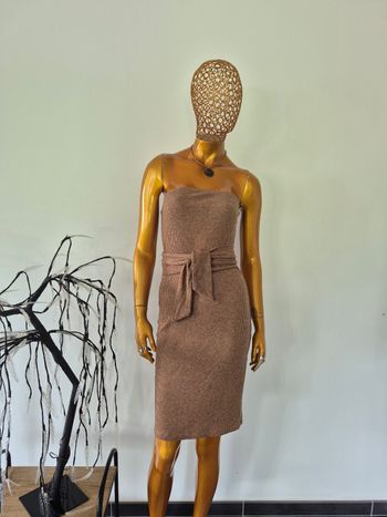 Robe Bustier femme Taupe Taille M/38