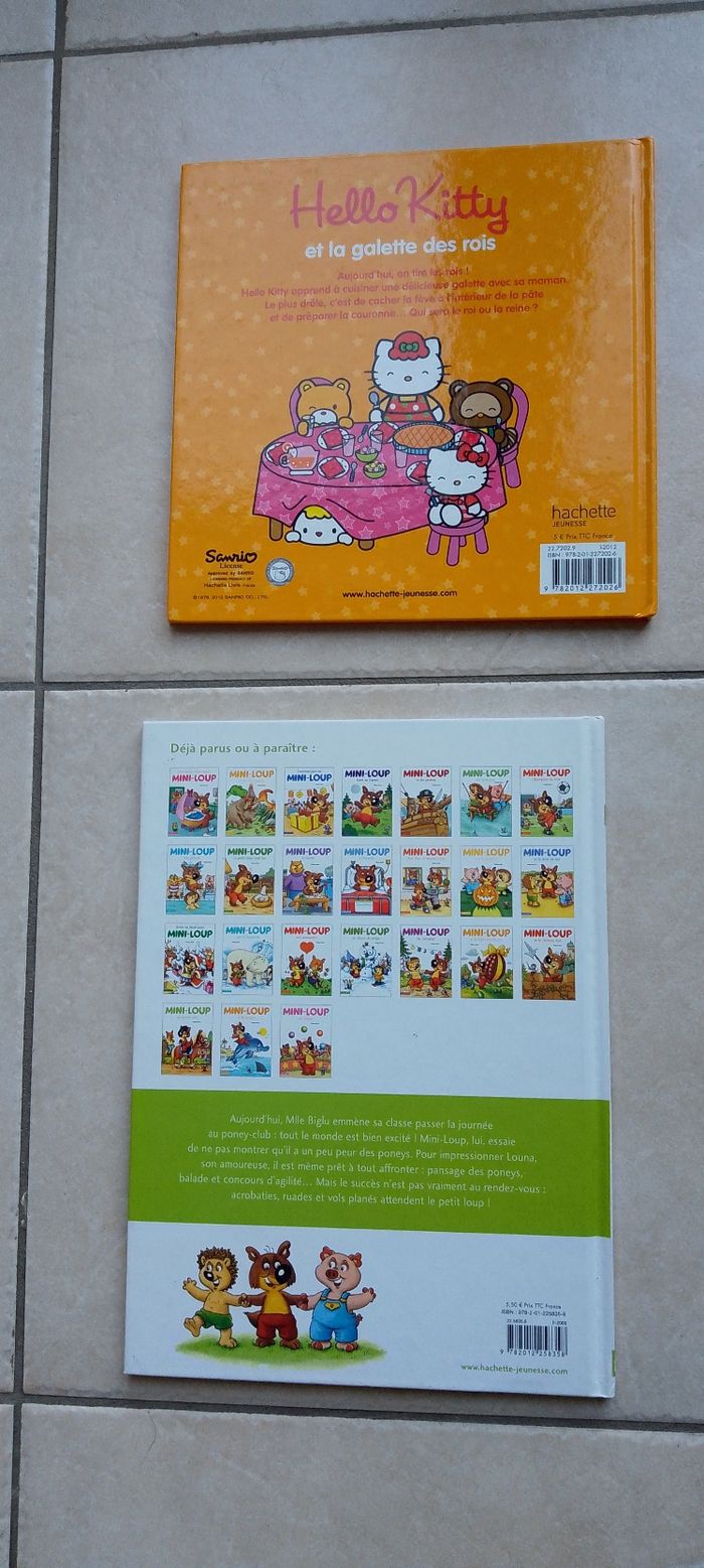 Lot de 4 livres enfants, mini loup, samy,hello Kitty, lapin blanc très bon état. - photo numéro 7