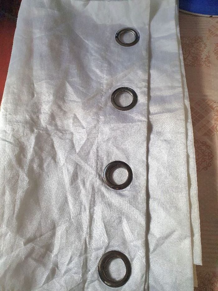 1Rideau blanc larg 135/ 230 long