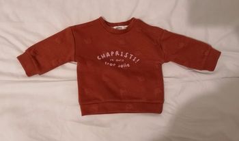Pull marron fille 3 mois