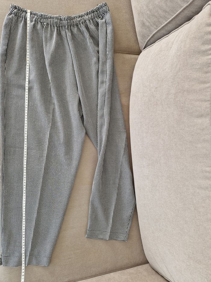 Pantalon à carreaux blanc et noir - photo numéro 4