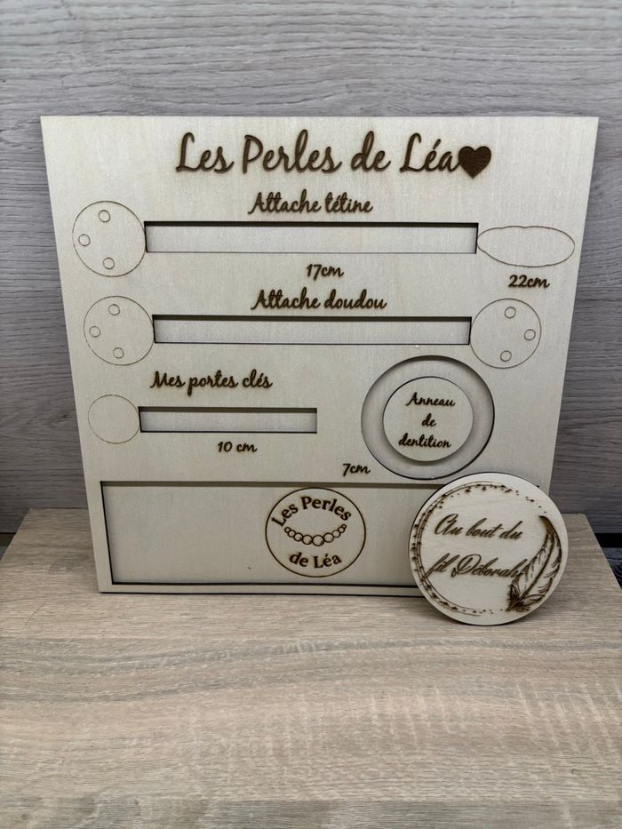 Gabarit attache tétine, porte clé, anneau de dentition, collier d’allaitement ?