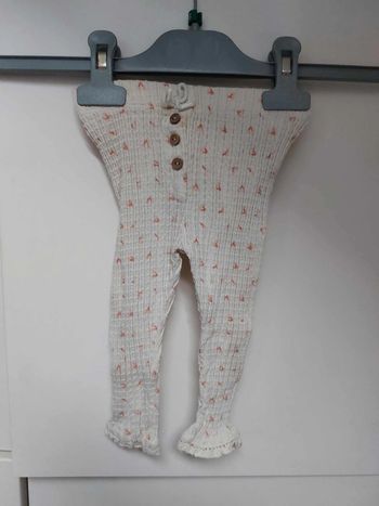 legging beige a motif