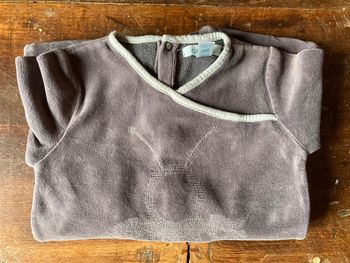 Pyjama 18m velours gris Obaïbi