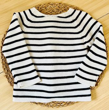 Pull maille tricot marinière Kiabi