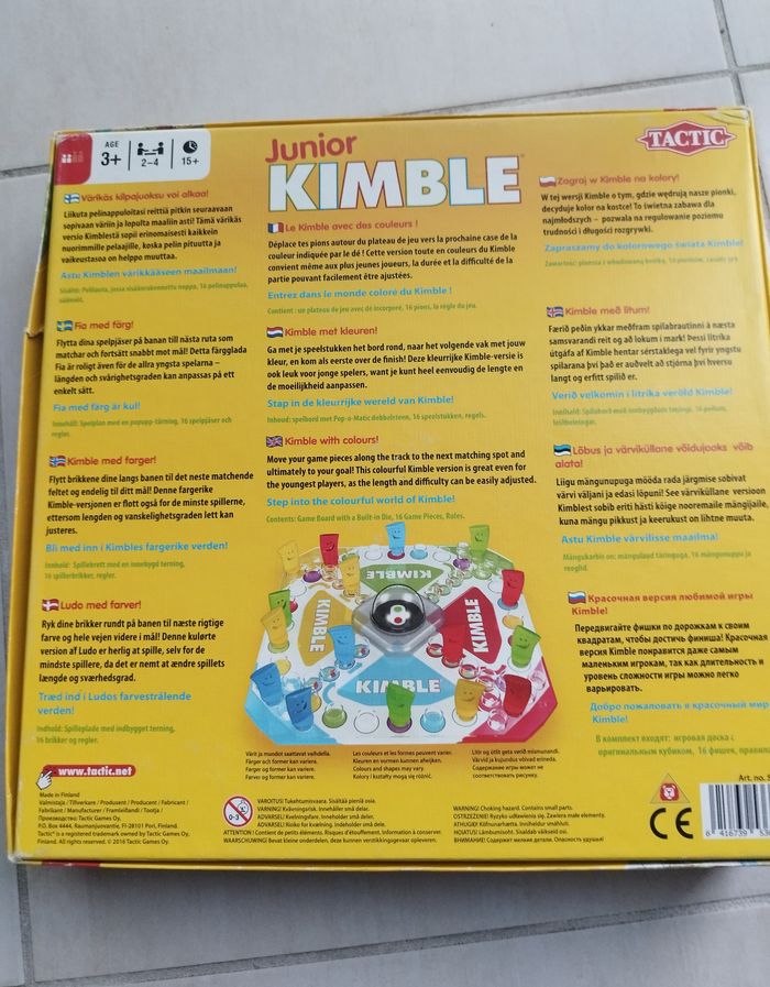 Jeu de société Kimble Junior à partir de 3 ans - photo numéro 3