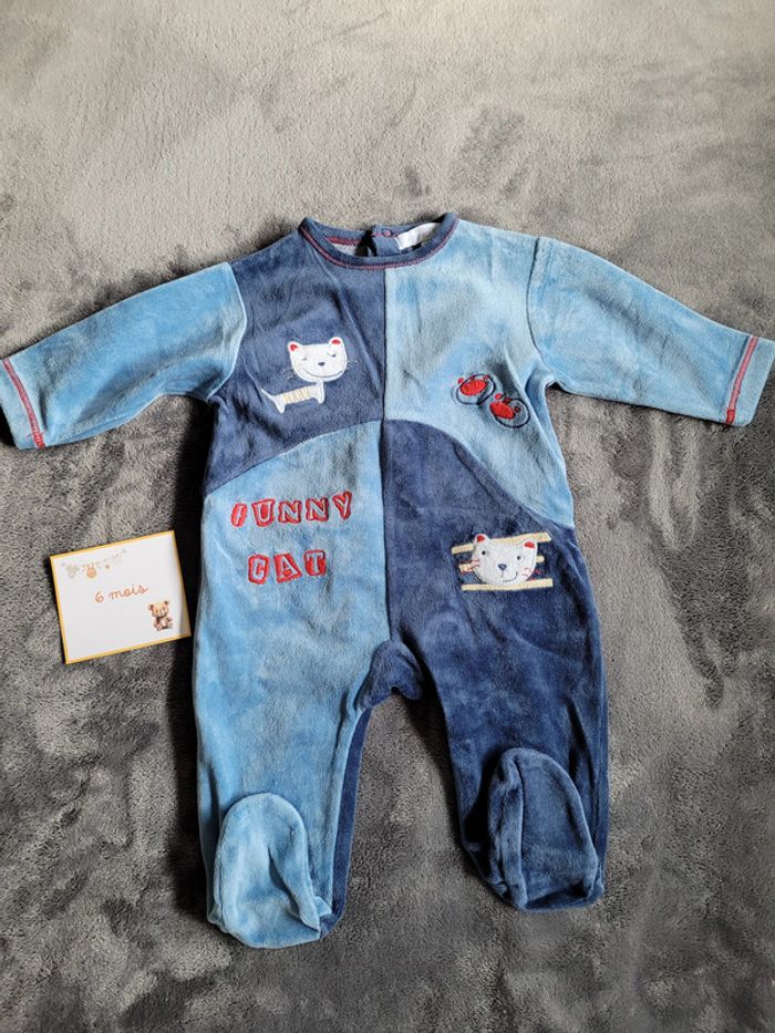 Lot pyjamas épais garçon 6 mois - photo numéro 2