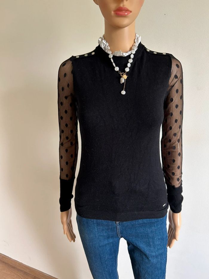 Pull noir et blanc Morgan taille XS bon état