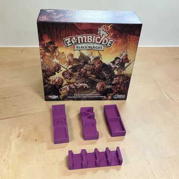 Insert / Rangement Violet Zombicide: Black Plague – Jeu non inclus