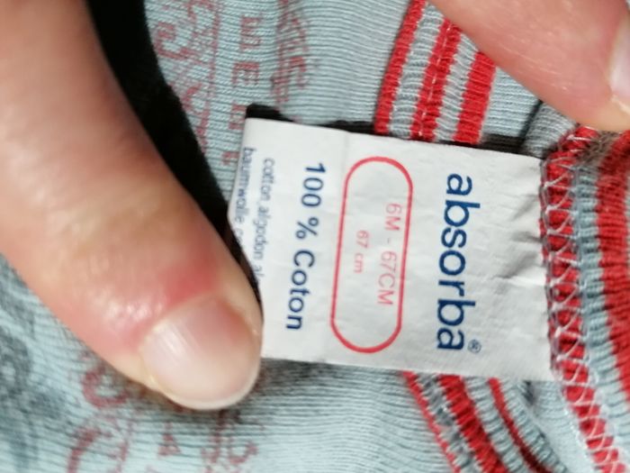 Body manches longues 6 mois Absorba - photo numéro 2