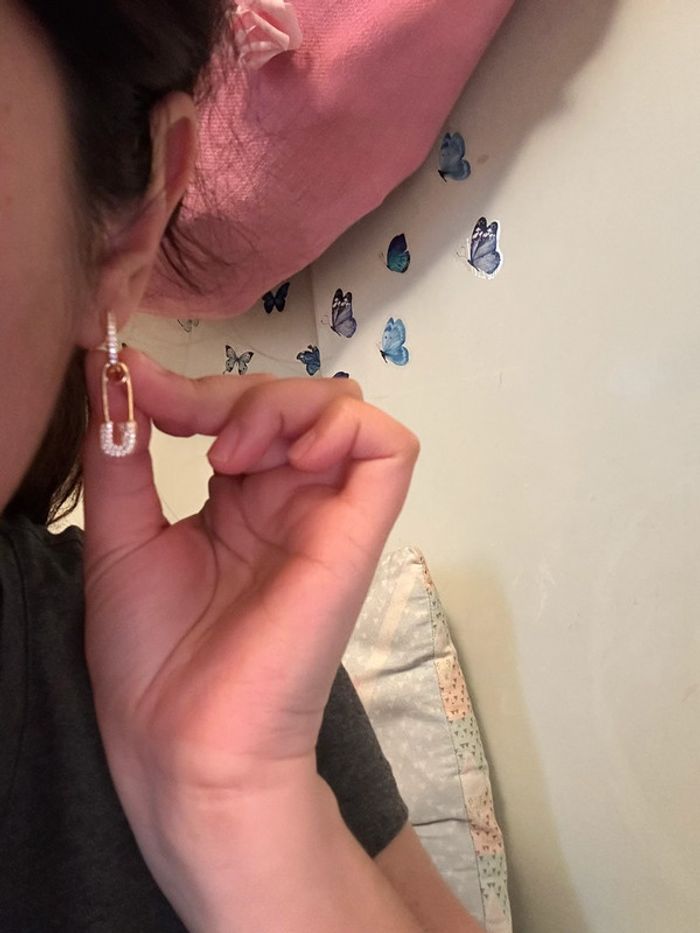 Boucles d’oreilles épingle - photo numéro 2