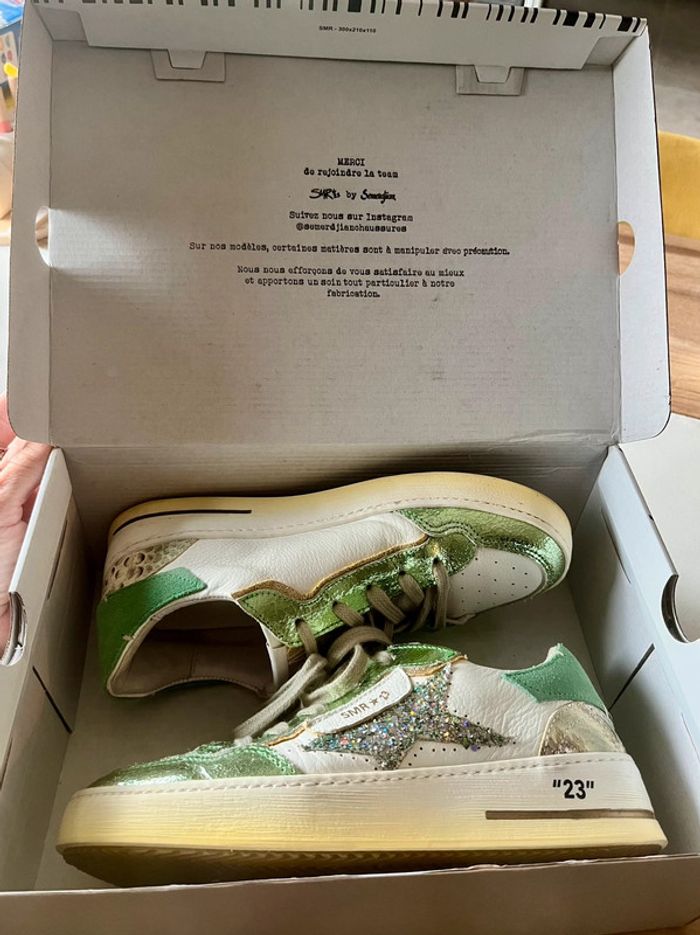 Baskets basses ALE vert / blanc pointure 37 - photo numéro 12