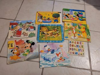 Lot puzzles grosses pièces 1 er age