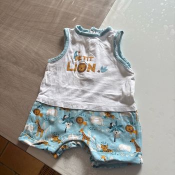 Combi short 3 mois (60 cm)