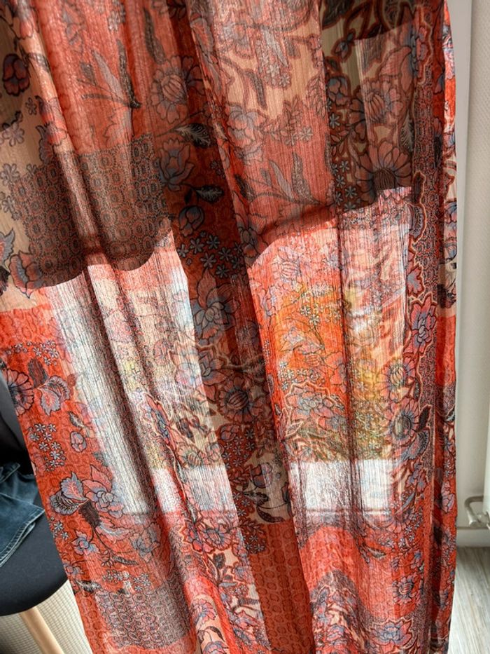 Pantalon bohème voile imprimé Promod - photo numéro 4