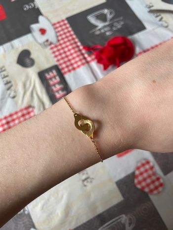 Bracelet couleur doré en acier inoxydable