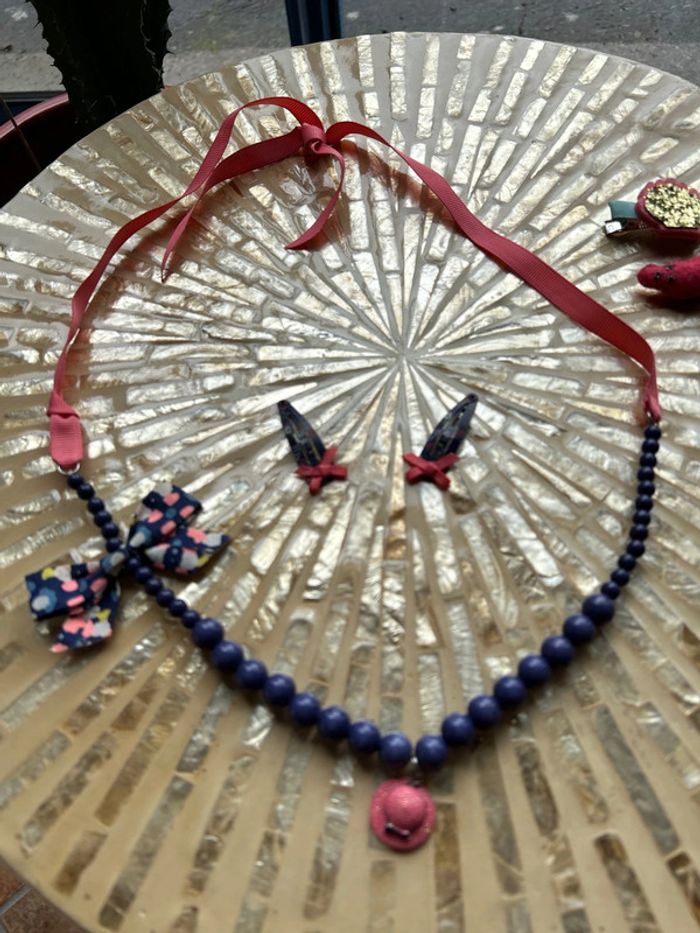 Sergent Major lot collier avec accessoires cheveux assortis - photo numéro 2