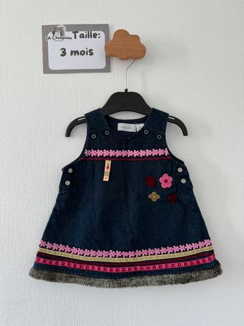 Robe en jean - taille 3 mois 🌸