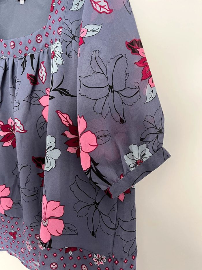 Tunique femme bleu bonheur taille 48 - photo numéro 4