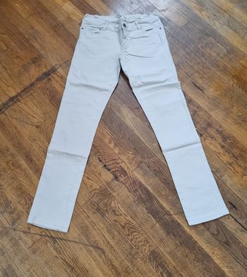pantalon blanc skinny taille 40 L pimkie