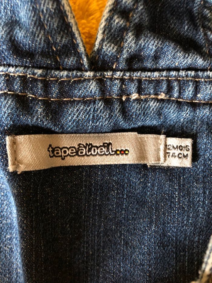 Salopette en jean 12m - photo numéro 3