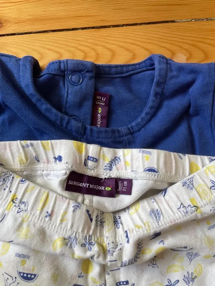 Ensemble Blouse + Legging Sergent Major 9 mois - photo numéro 2