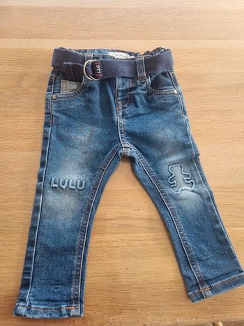 Jean lulu castagnette 12 mois garcon