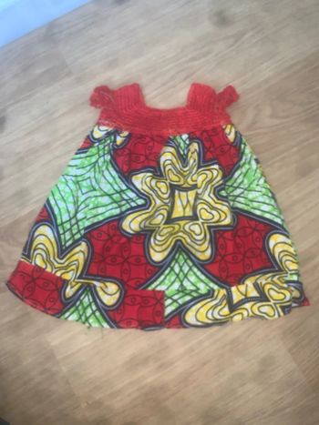 Robe en wax bébé fille